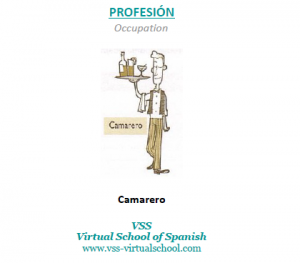 Spanish vocabulary: camarero