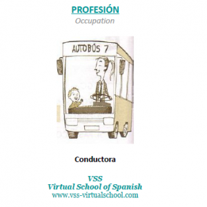 Spanish vocabulary: Conductora