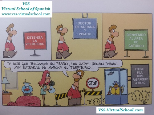 Spanish grammar: Humor de Gaturro – Marcar territorio – Imperativo